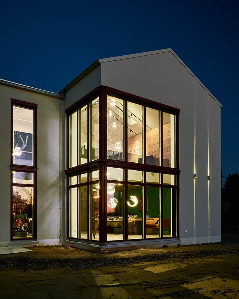 Nachtaufnahme Traumhaus im Norden